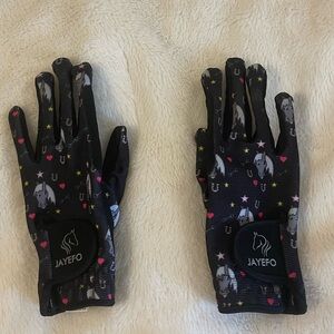 Jayefo girls equestrian riding gloves